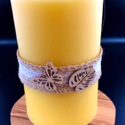 Geschenkidee Bienenwachskerze