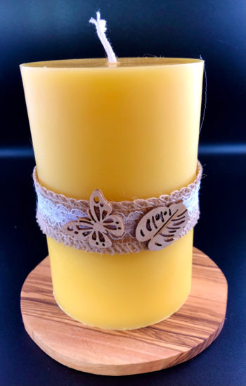 Geschenkidee Bienenwachskerze